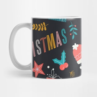 Christmas Present Snowflake Ribbon Hat Tea Star Gift Mug